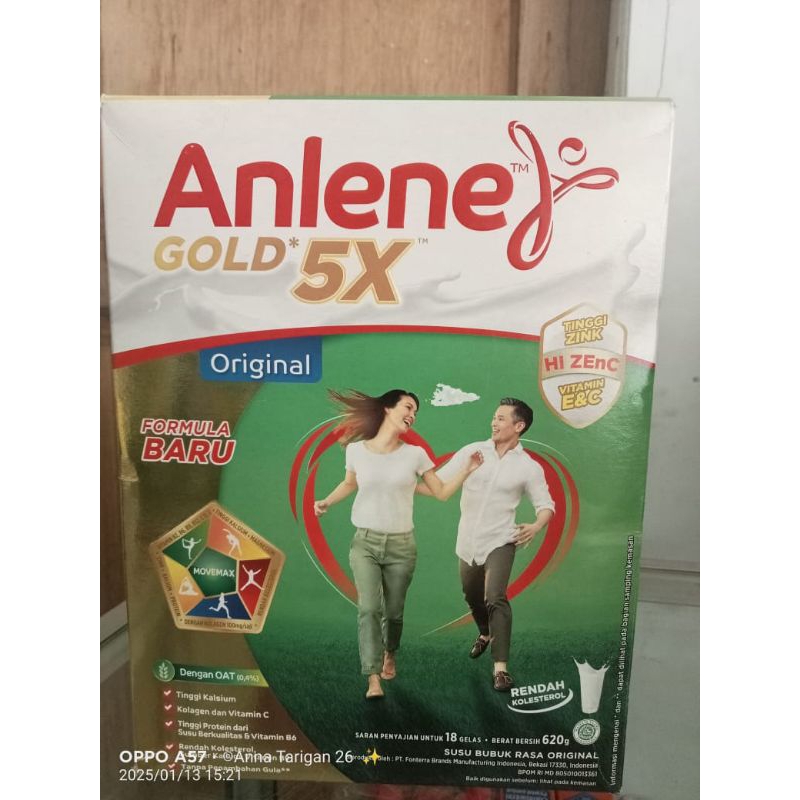 

Anlene Gold 5X Vanila Original