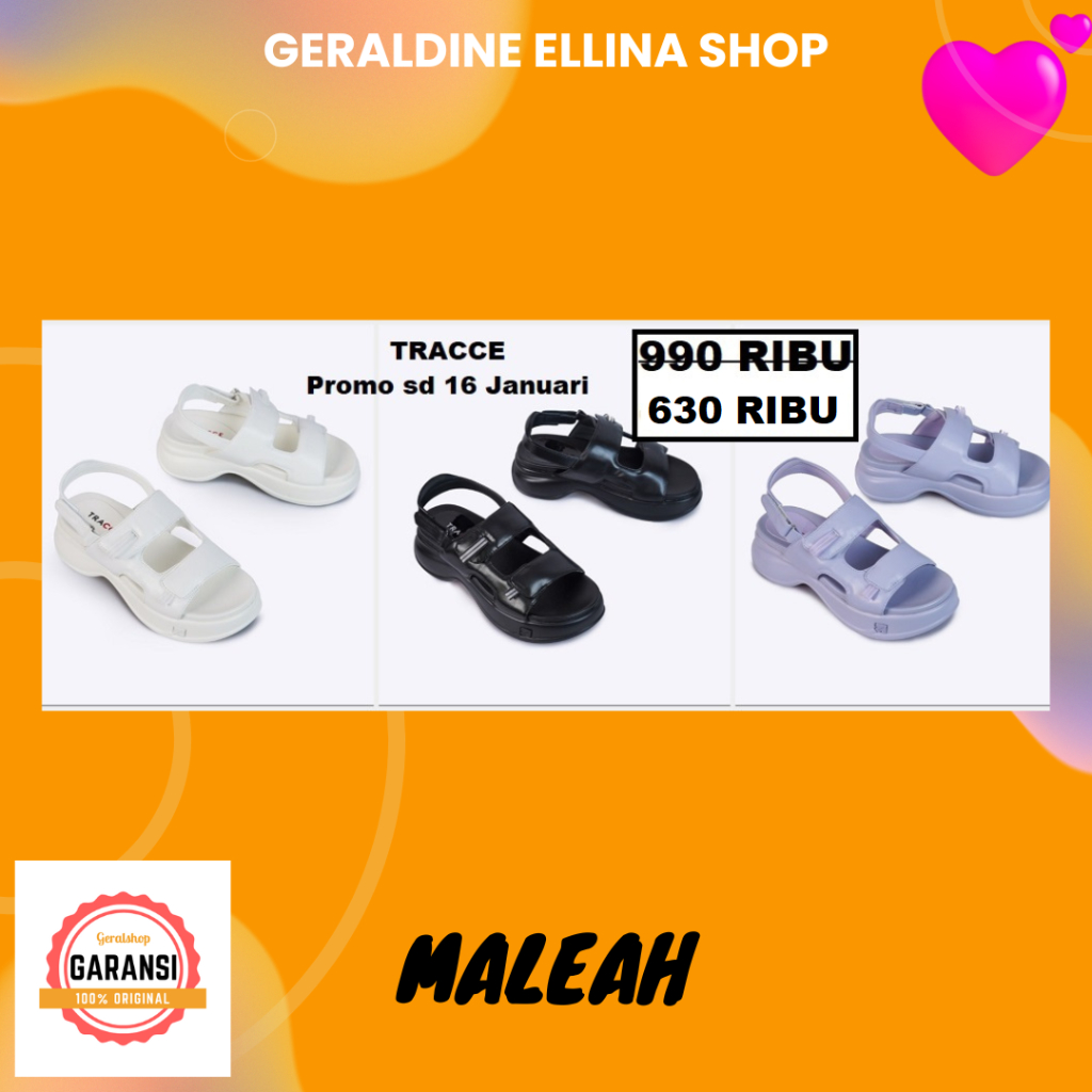 Sandal TRACCE wanita seri MALEAH 100% ORIGINAL SALE