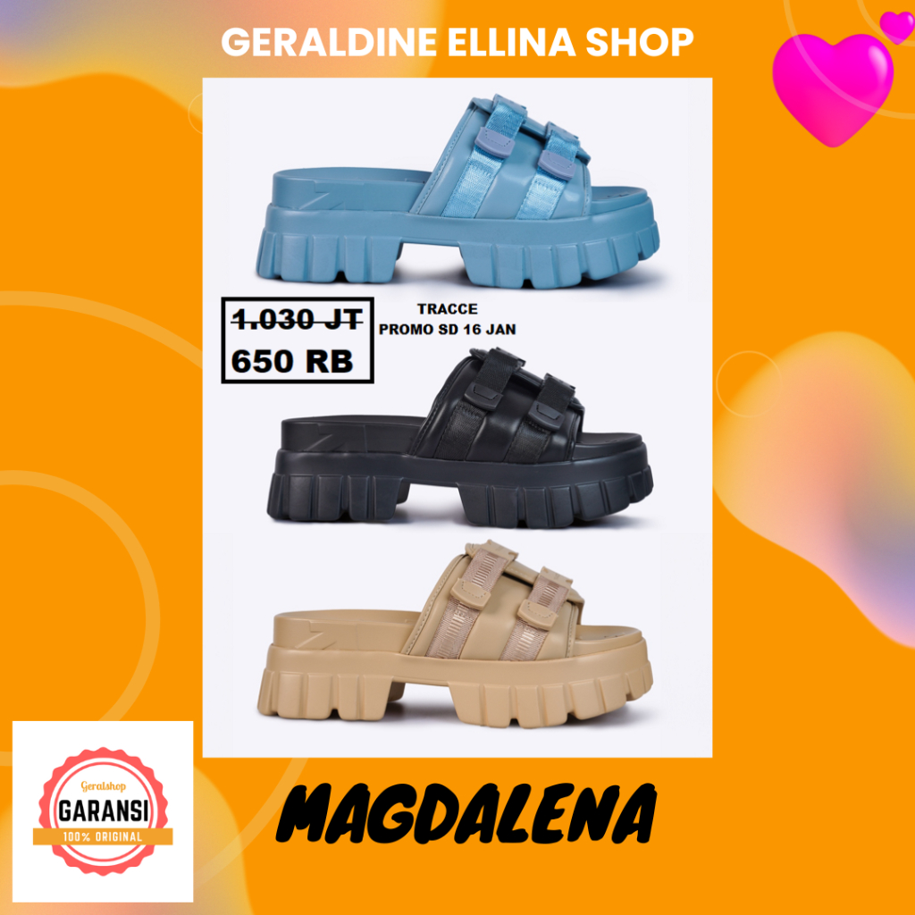 Sandal wanita seri MAGDALENA Tracce 100% ORI STORE
