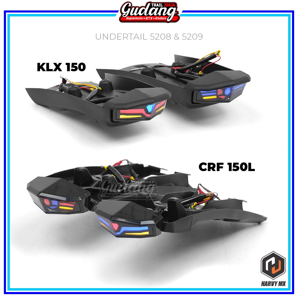 Undertail Stoplamp Harvy Mx Spakbor Slebor Belakang Lampu Led 3IN1 5208 5209 CRF 150L KLX 150 BIGFOO
