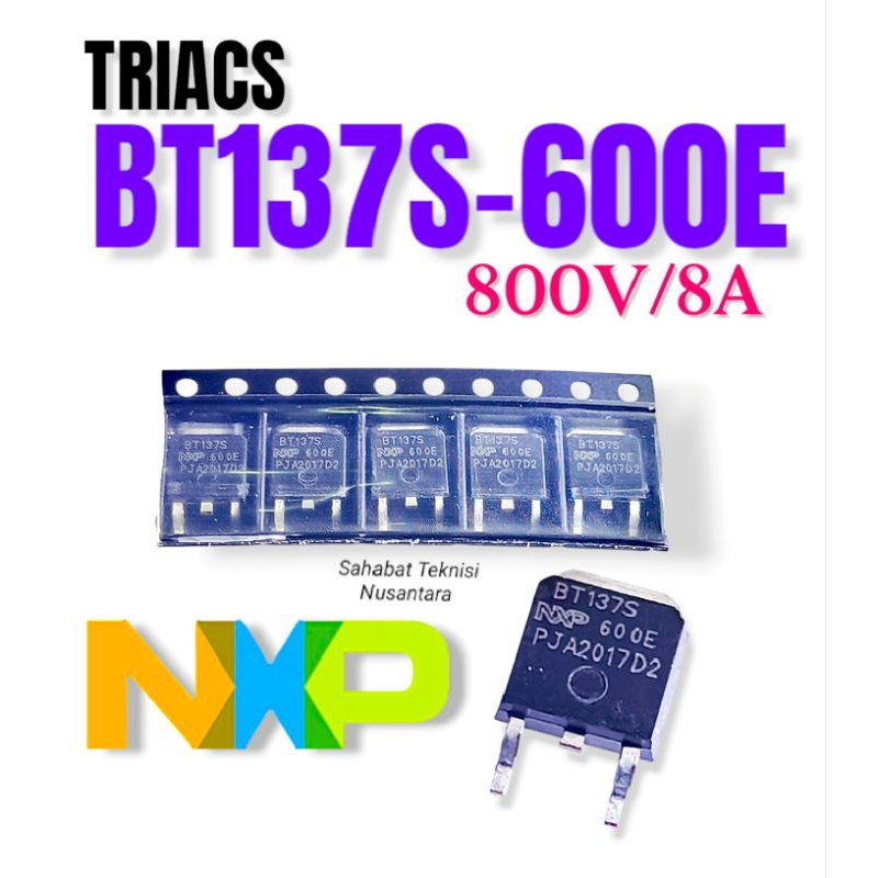 Triac SMD BT137S-600 TO-252 Triac BT137S600 SMD 800V/8A