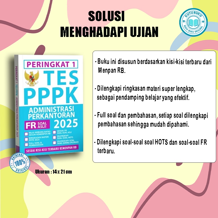Peringkat 1 PPPK ADMINISTRASI PERKANTORAN 2025 - BUKU PPPK ADMINISTRASI PERKANTORAN 2025