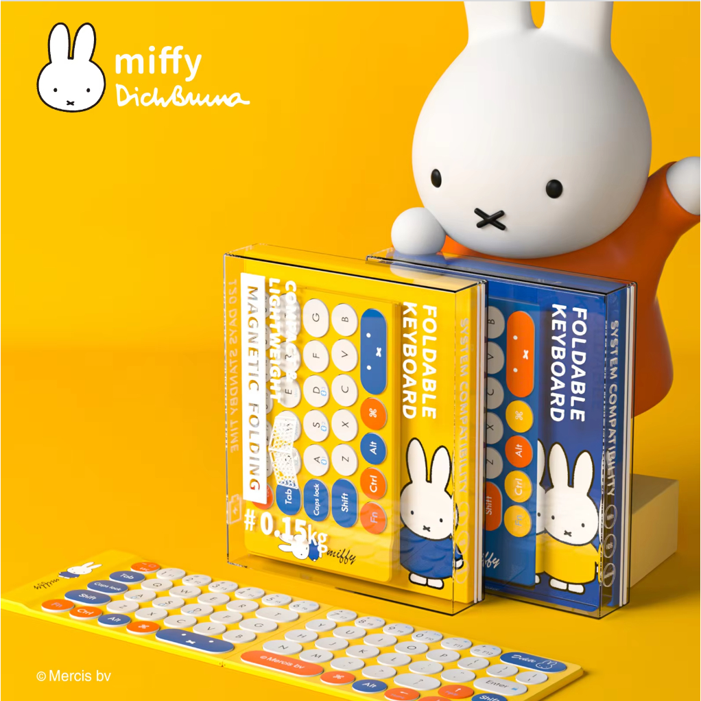 Miffy X MIPOW Mini Folding Keyboard Foldable Bluetooth