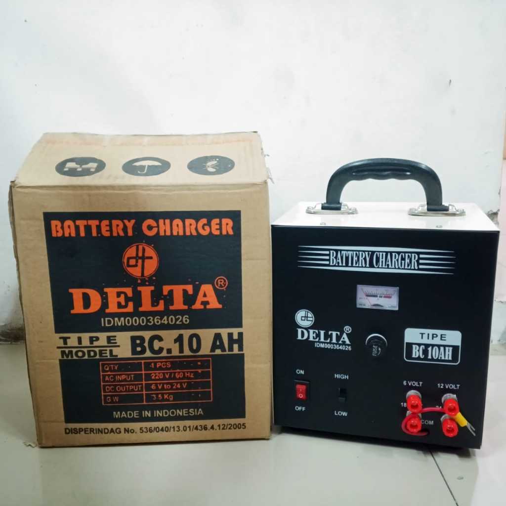 GOSEND CHARGER AKI DELTA DT 110R AKI MOTOR MOBIL