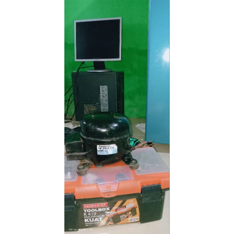 kompresor panasonic 1/8 pk, untuk kulkas 1 pintu