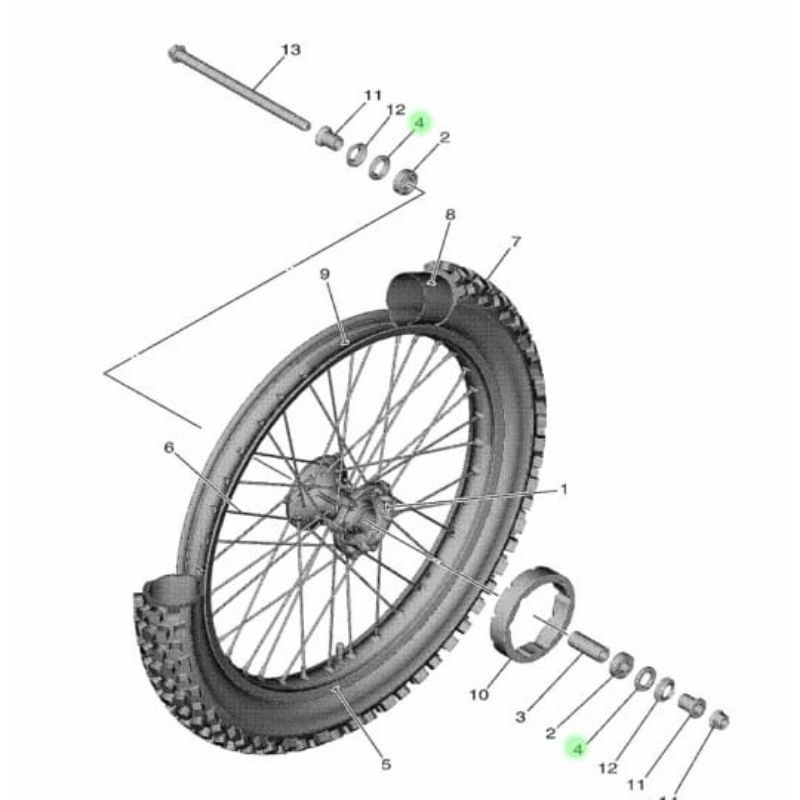 SEAL SIL OIL RODA DEPAN WR155 WR 155