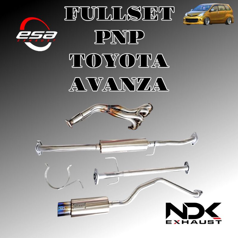 KNALPOT MOBIL FULLSYSTEM PNP NDK EXHAUST AVANZA XENIA KNALPOT RACING MOBIL FULLSISTEM PLUG AND PLAY