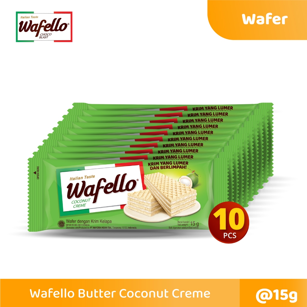 

Wafello Coconut Creme 10 Pcs @15 Gram