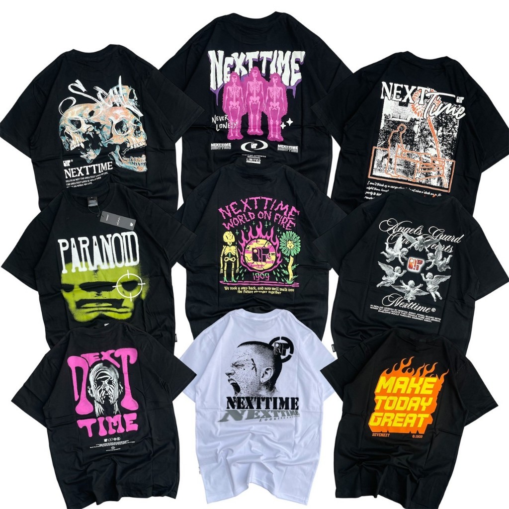 T-SHIRT NEXTIME ORIGINAL - KAOS SEVENKEY - KAOS PRIA  - KAOS DISTRO - BAJU PRIA - SEVENKEY