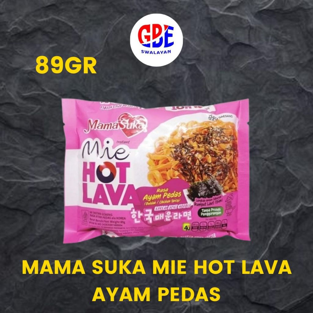 

MAMASUKA MIE HOT LAVA RASA AYAM PEDAS 89GR