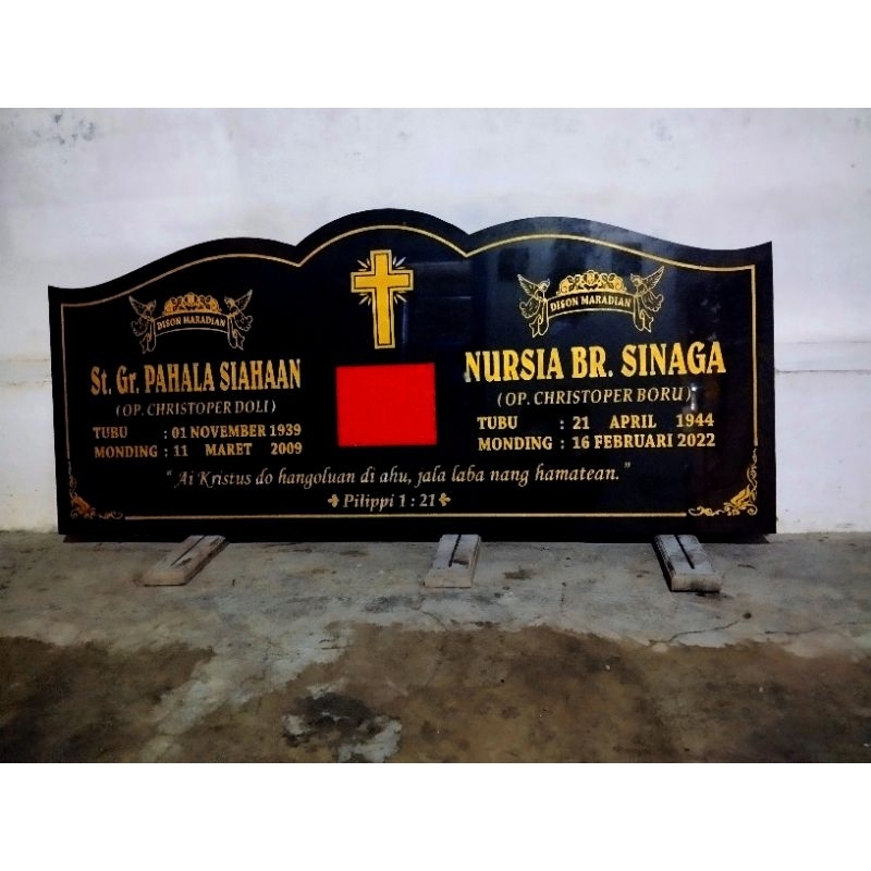 batu nisan granit/marmer