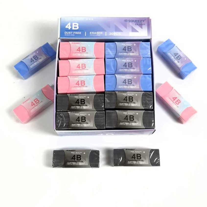 

Harga Grosir (1kotak/30pcs ) Penghapus Eraser Warna Ukuran 5.5X2X1.5cm Besar ER-SQ11