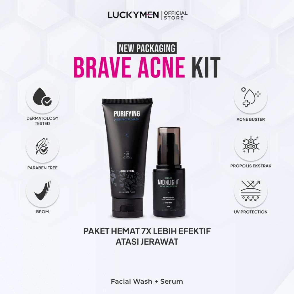 Brave Acne KIT (Serum + Facialwash) by luckyman