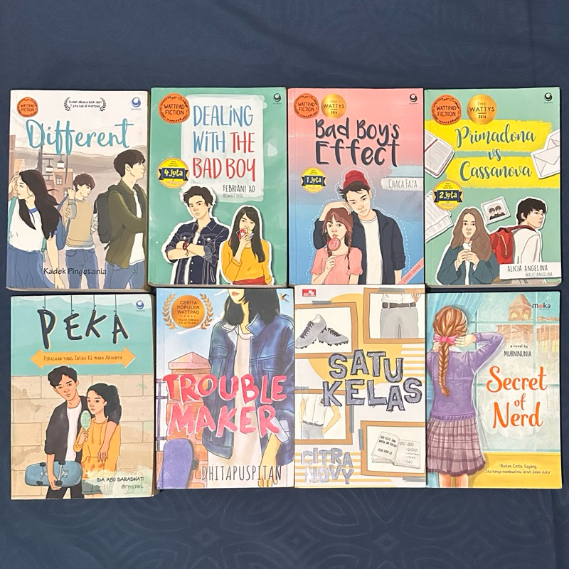 [PRELOVED] BUKU NOVEL FIKSI WATTPAD INDONESIA