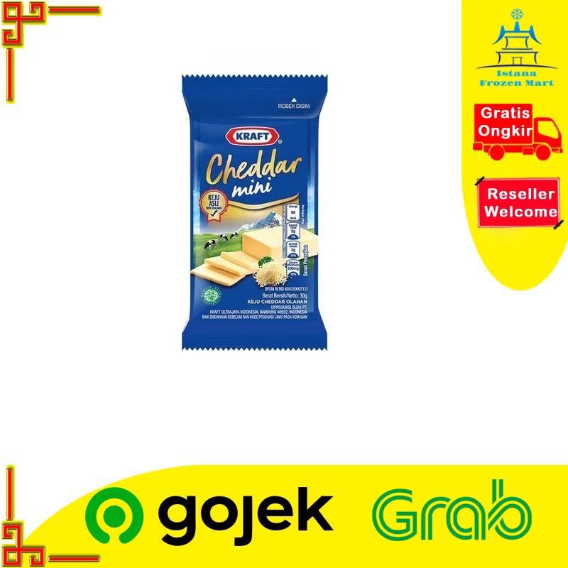 

Keju Cheddar Mini 30 GR - KRAFT