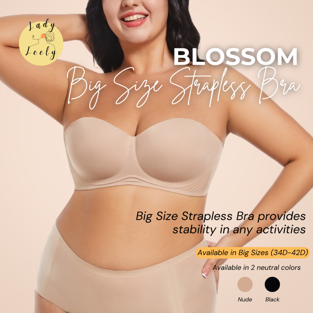 [BLOSSOM] BIG SIZE STRAPLESS BRA BH TANPA TALI UKURAN BESAR