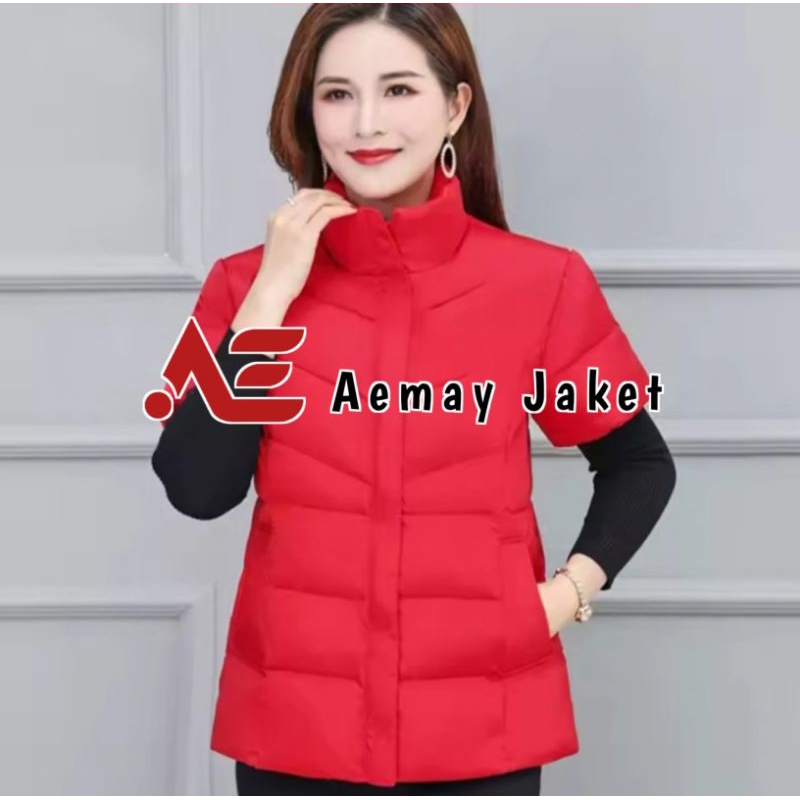 Jaket Winter Wanita/Jaket Tebal/Jaket Wanita Tangan Pendek