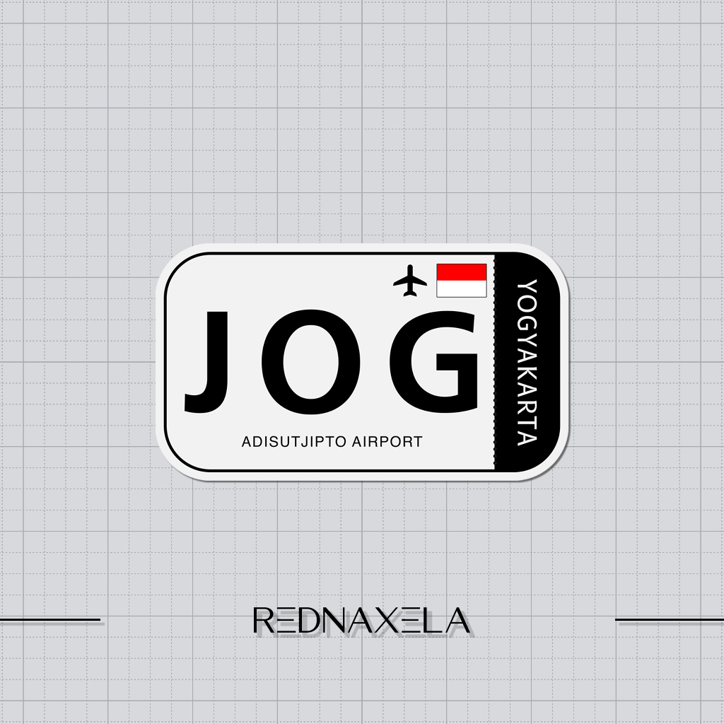 

Stiker Vinyl Adisutjipto Airport Code JOG Sign Sticker
