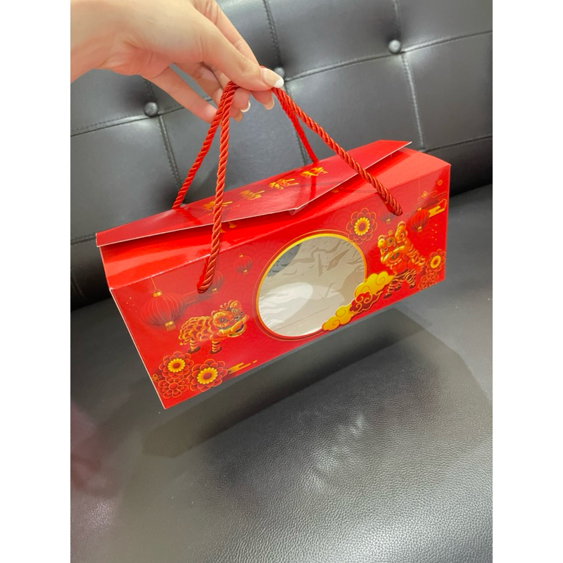 

Box Imlek Barongsai / Box Hampers Muat 3 Toples Uk 500-600ml Chinese Box