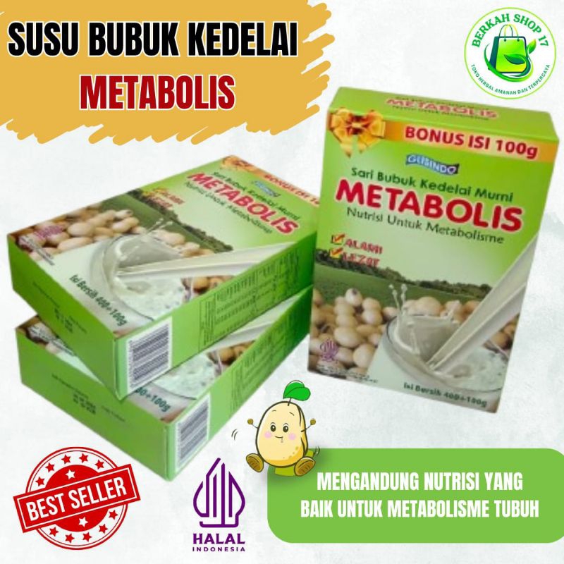 

SUSU KEDELAI METABOLIS 500gr