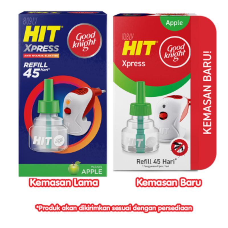 HIT Xpress Obat Nyamuk Cair Elektrik Apel Refill 35 ml