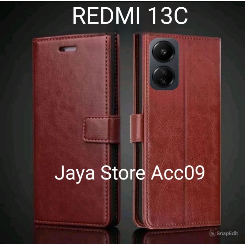 CASE REDMI 13C/REDMI 13 FLIP COVER SARUNG CASE DOMPET