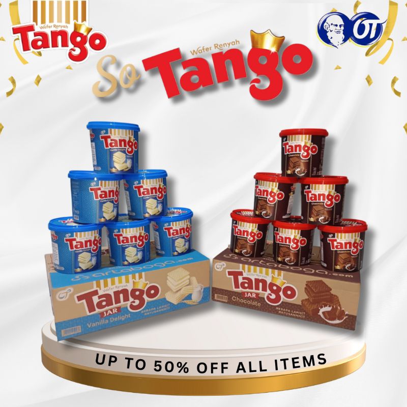 

Tango wafer Jar 240gr tanggo wafer ember tango kaleng rasa coklat dan vanilla