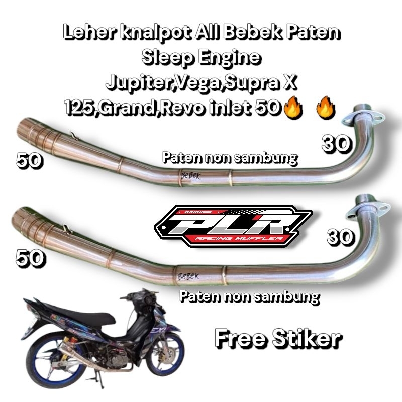 TERLARIS LEHER KNALPOT SLEEP ENGINE JUPITER,VEGA,GRAND INLET 50