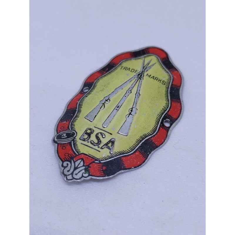 Emblem logo BSA vintage ori NOS peneng sepeda antik bsa lawas onthel ontel cruiser bmx osbmx lowride