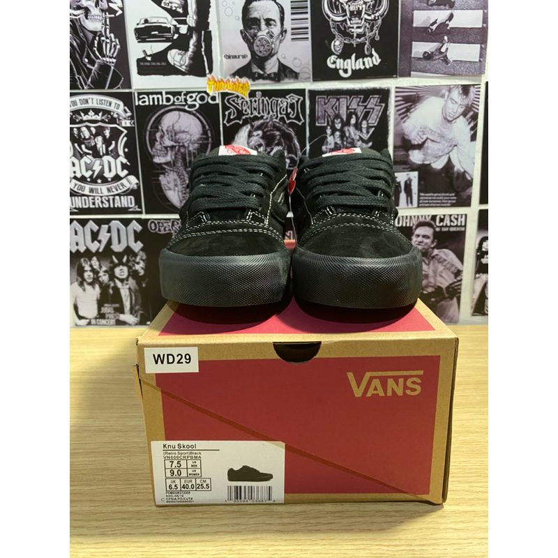 Sepatu Vans Knu Skool Cordura Full Black