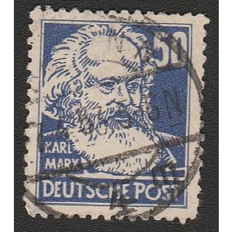 

A 11732 SATU BUAH PRANGKO JERMAN NOMINAL 50 PFENNIG TEMA TOKOH LEGENDARIS DENGAN KONDISI SDAH ADA CAP