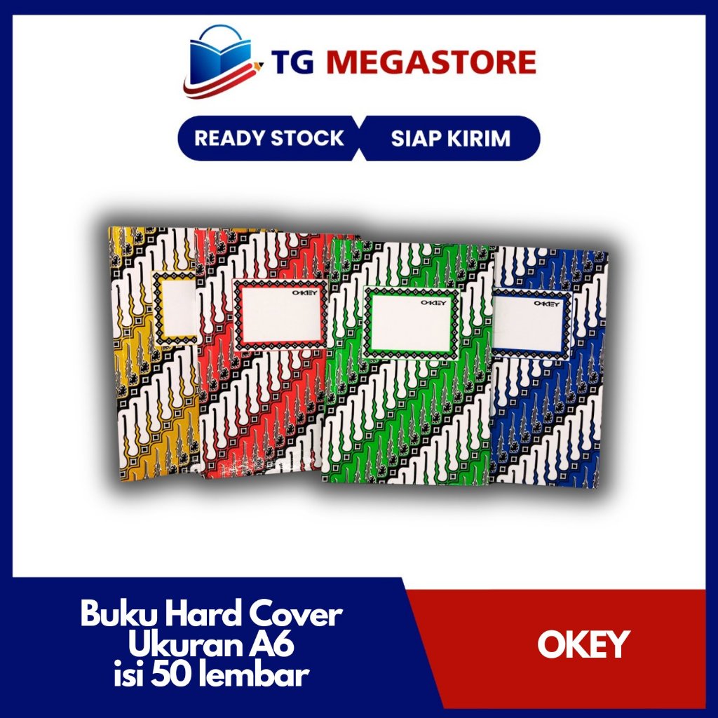 

Buku Oktavo OKEY Hard Cover isi 50 Lembar
