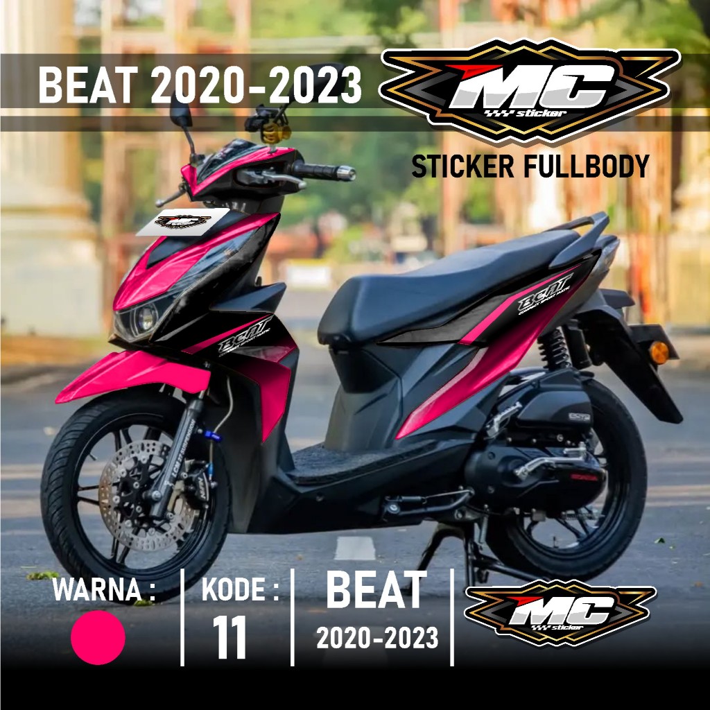 MC Cutting Sticker Decal Beat Deluxe Beat Street Full body 2020 2021 2022 2023 terbaru  MCD 11 - Sti