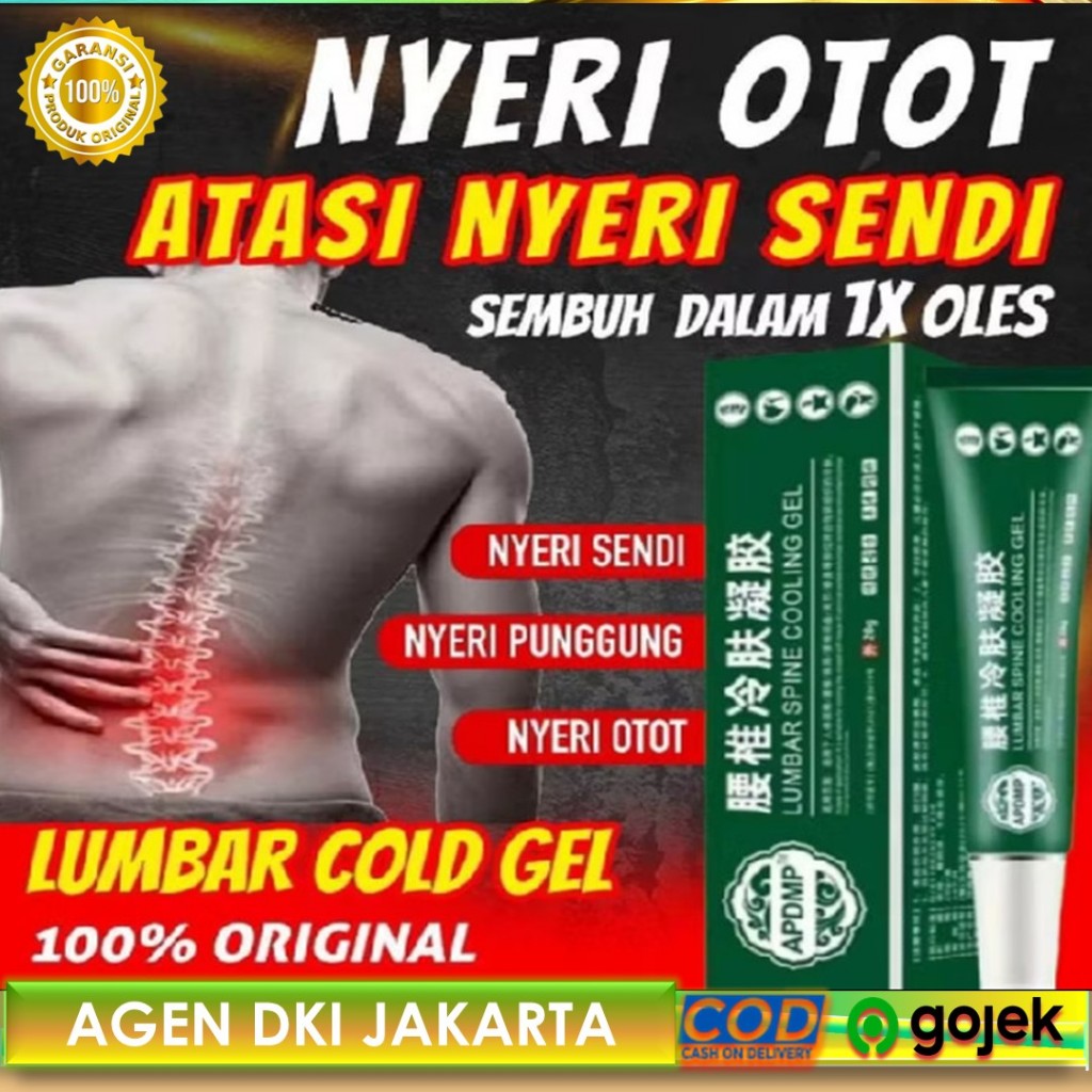 Lumbar Spine Cooling Gel Salep Pereda Nyeri Tulang Sendi dan Otot Asli Original 100% | Cream Salep L
