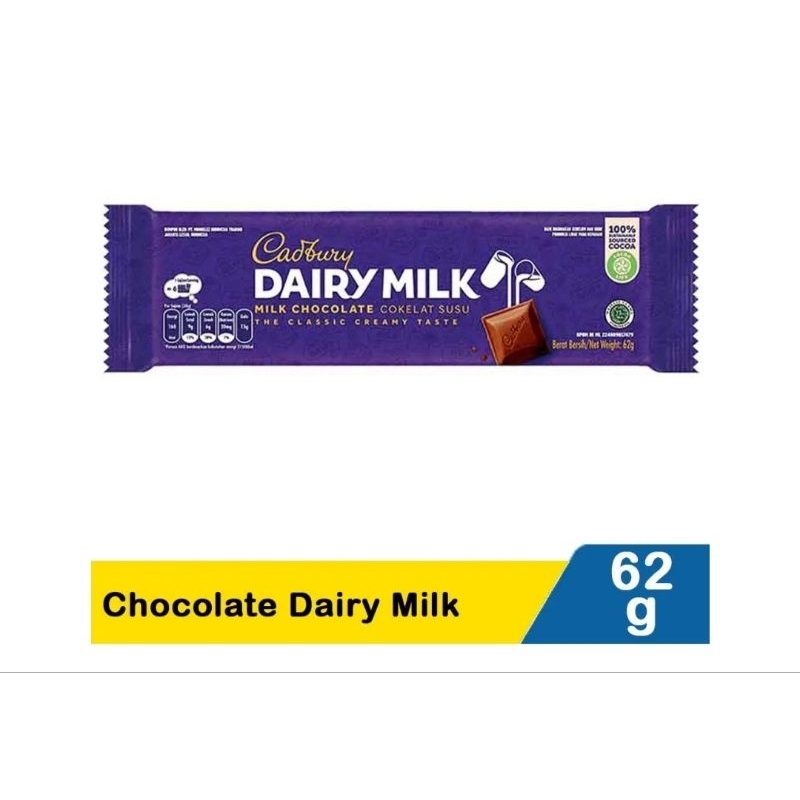 

chocolate dairy milk 62 gram