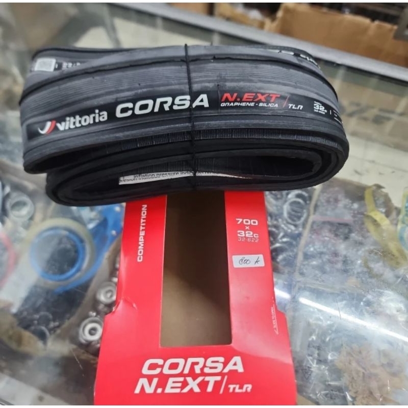 ban luar sepeda balap roadbike 700 x 32c vittoria Corsa competition next tlr tubeless