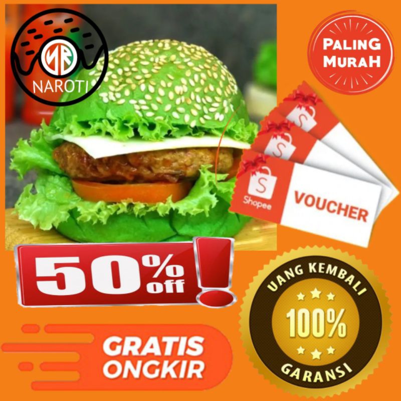 

ROTI BURGER HIJAU ISI 20 TERMURAH DISCOUNT 50% / ROTI BUN / ROTI LEMBUT / ROTI BURGER WIJEN / ROTI BULAT UKURAN 6 CM