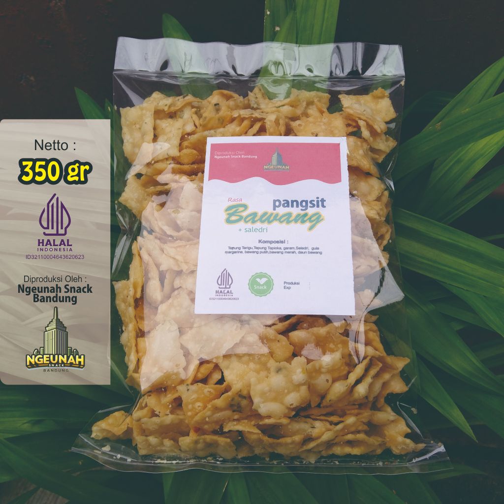 

KRIPIK PANGSIT BAWANG Rasa Bawang + daun Saledri /KUE BAWANG