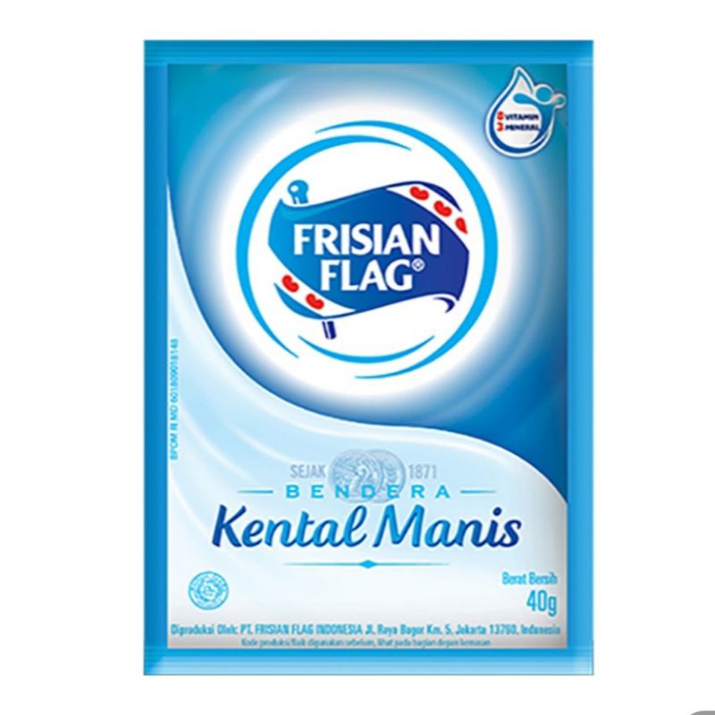 

Frisian Flag Kental Manis Sachet 6 x 40gr / Putih / Cokelat