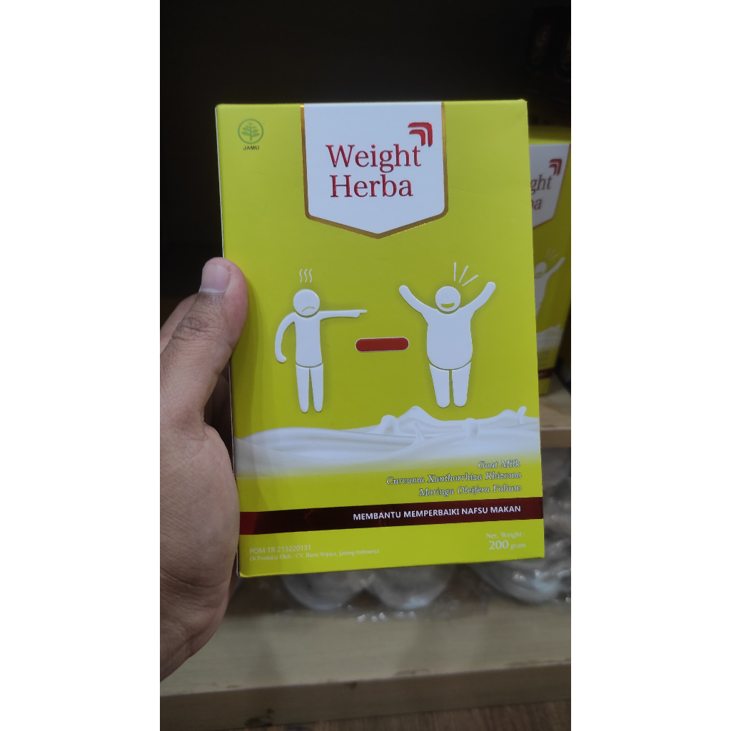 

Weight Herba Susu Penambah Berat Badan & Nafsu Makan Kualitas Tinggi 1 Box - Isi 200 Gram
