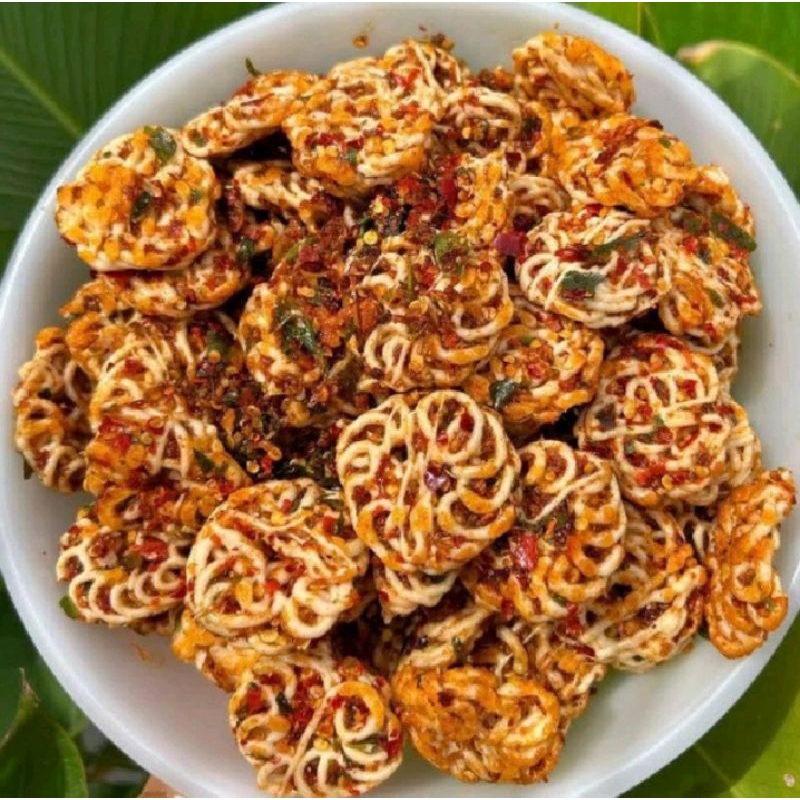 

Seblak kerupuk mawar pedas daun jeruk isi 1kg