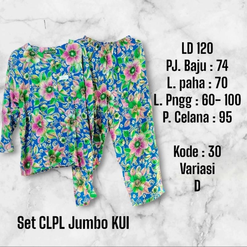 RB Setelan Kencana Ungu Label Hijau Jumbo Lengan Panjang Menyusui (CPLP Jumbo KUI/KT 30)
