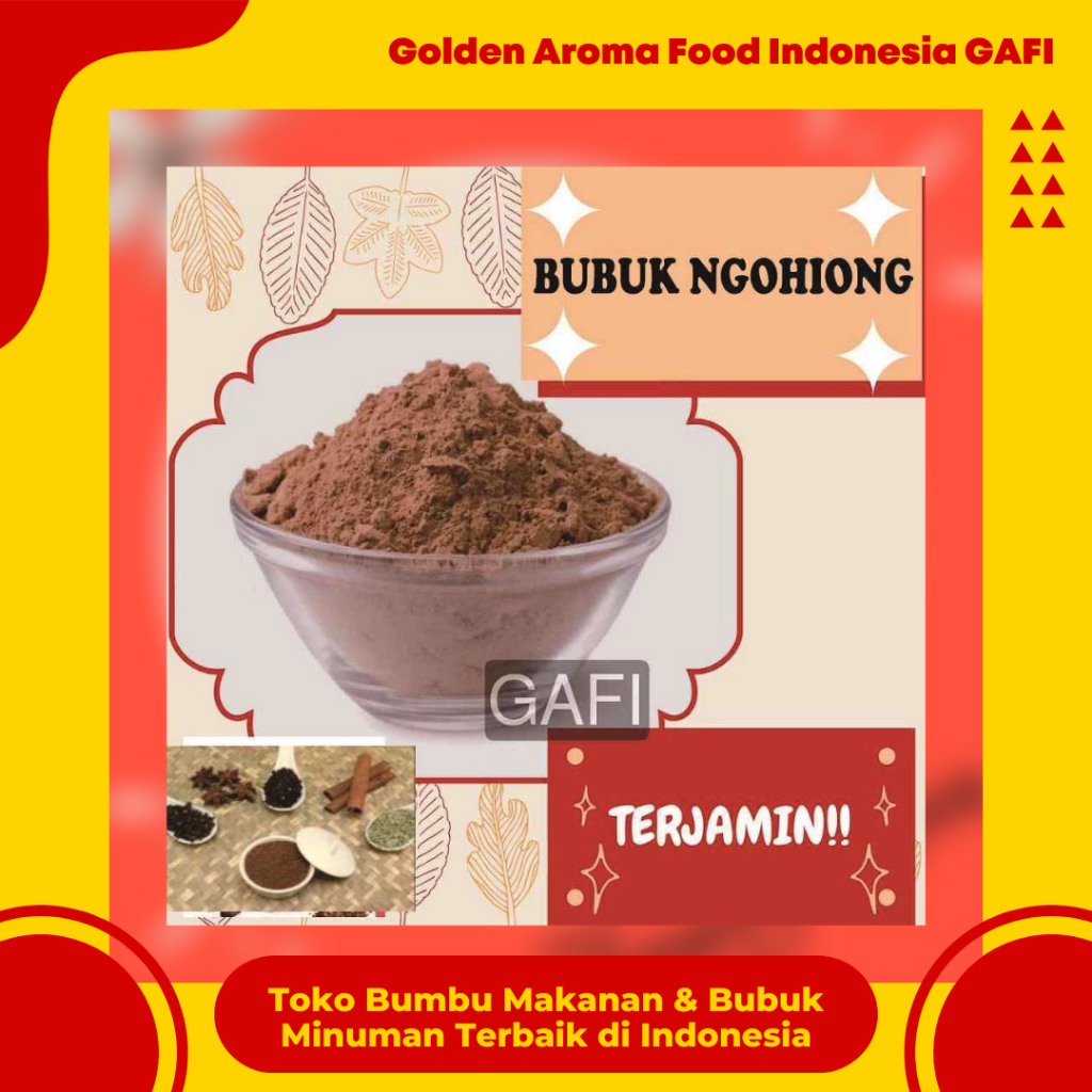 

GAFI Food Bubuk Ngohiong 1 Kg Rempah Bumbu Ngohiang Halal Premium Asli Kiloan Five Spices Powder 1Kg