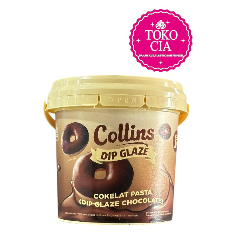 

Collins Dip Glaze Cokelat Pasta (Dip-GLAZE Chocolate) 1kg