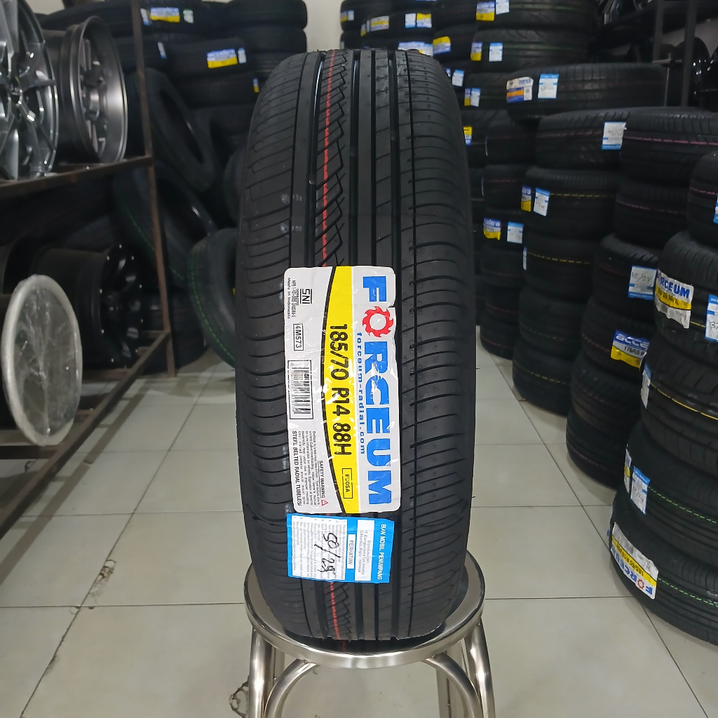 Ban Mobil Ring 14 ukuran 185/70 Merek Forceum Ecosa 185 70 R14 Tubeless