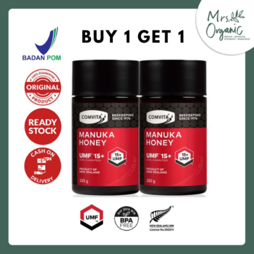 

BUY 1 GET 1 COMVITA Madu Manuka Comvita UMF 15+ 250g Madu Organic Asli