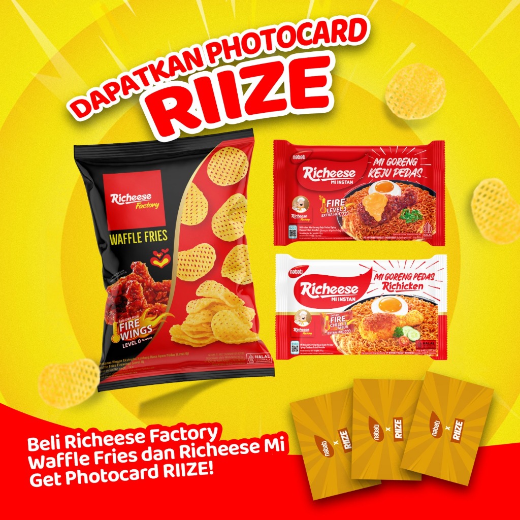 

[Bundling] Waffle Fries Firewings & Richeese Mi GET RIIZE PHOTOCARD