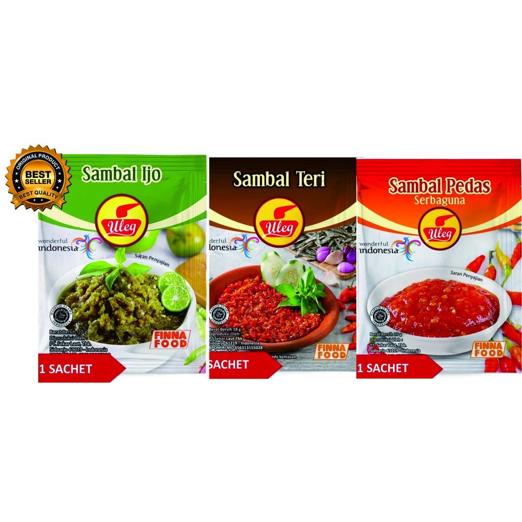 

Finna Sambal Pedas Uleg Sachet 18gram Jual 5 Pcs