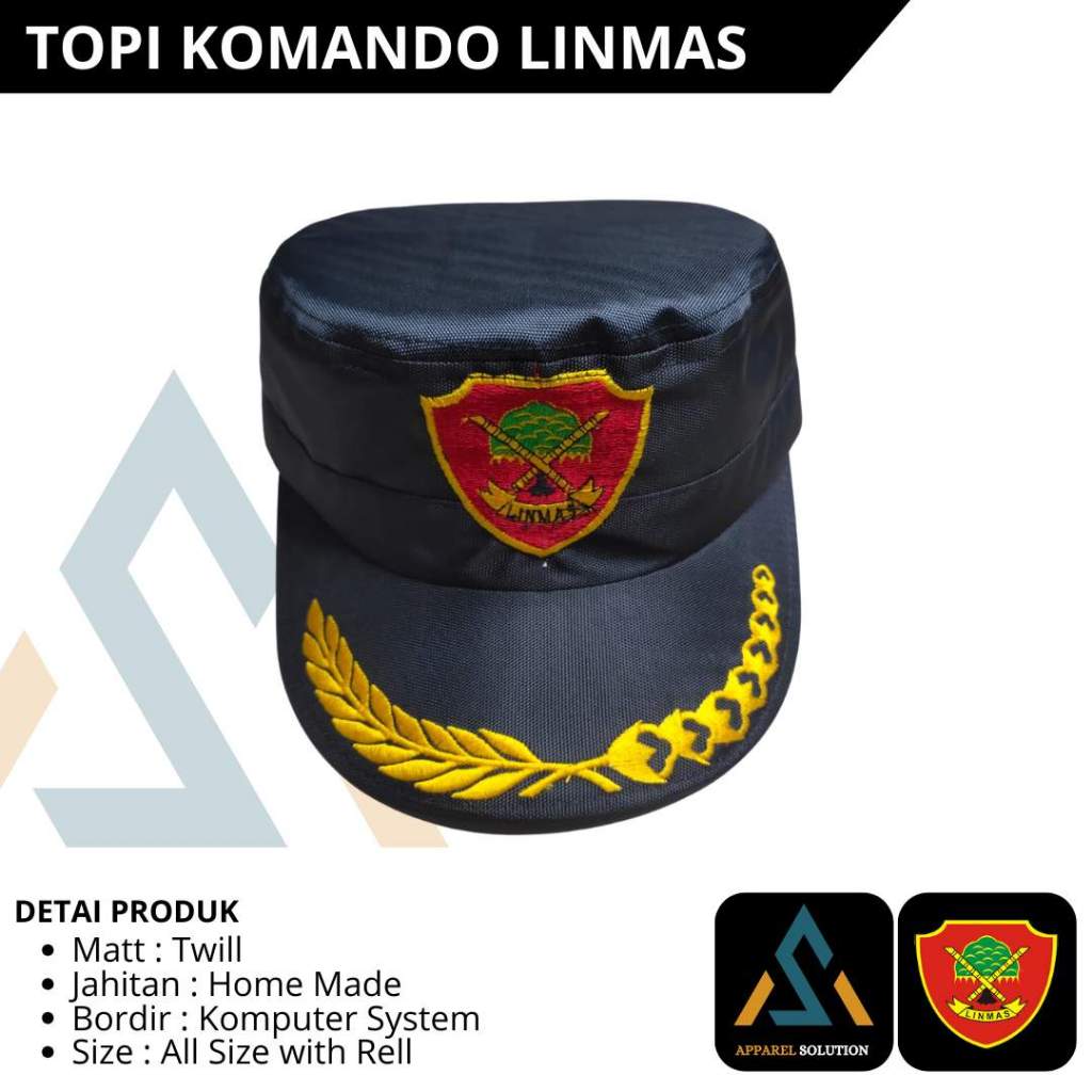 TOPI KOMANDO LINMAS PAMEN ABU SNI