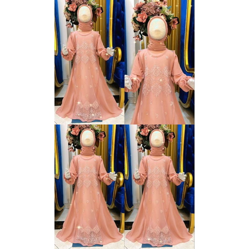 GAMIS ANAK RAYYA KIDS SERIES LUXURY SET SYARI ORIGINAL MAUMA KIDS